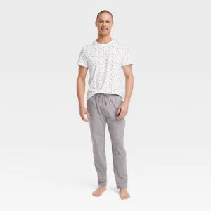 Men’s Shapes Print Crewneck Top Pajama Set - Goodfellow & Co