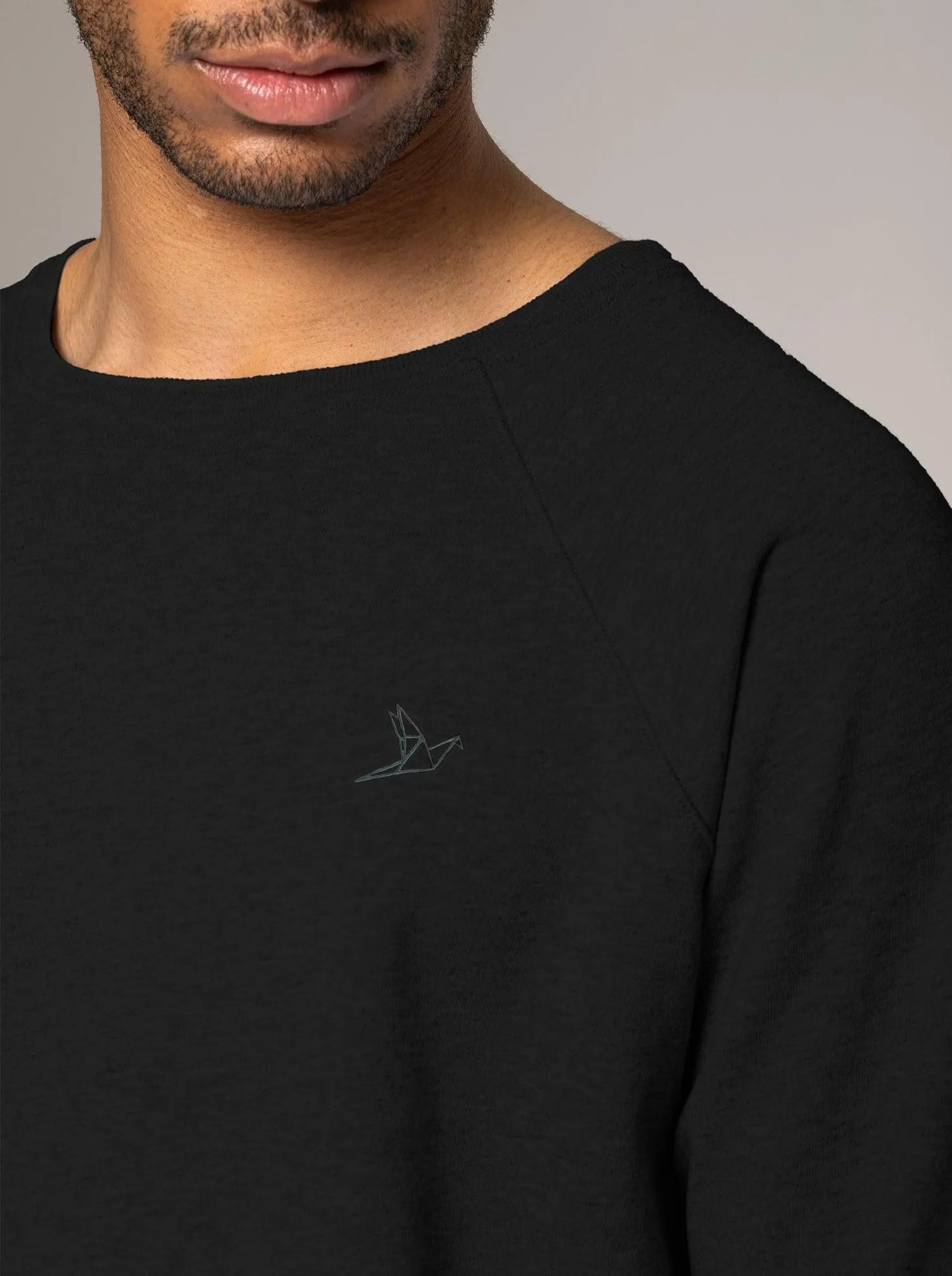 Men's Terry Crewneck - Black