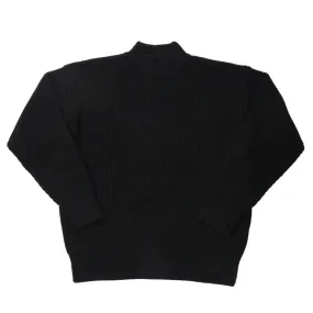 Men's Waffle Pattern Thick Loose Fit Sweater - Crew Neck