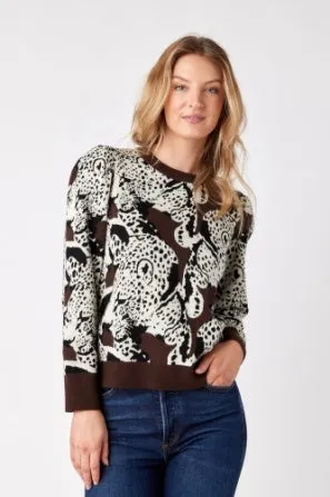 Mocha Leopard Bixby Sweater