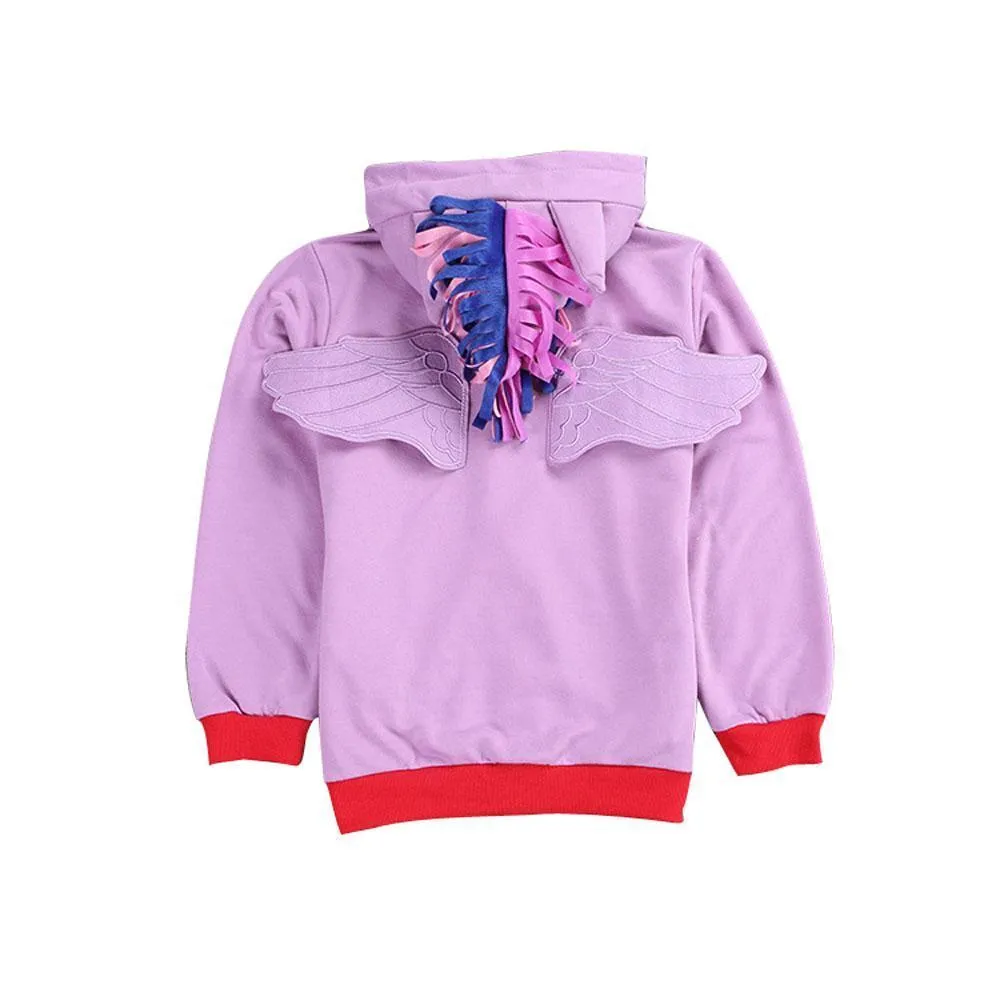 My Little Pony Cartoon Zipper Hoodie Sweatshirt Coat Jacket