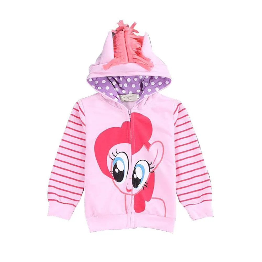 My Little Pony Cartoon Zipper Hoodie Sweatshirt Coat Jacket