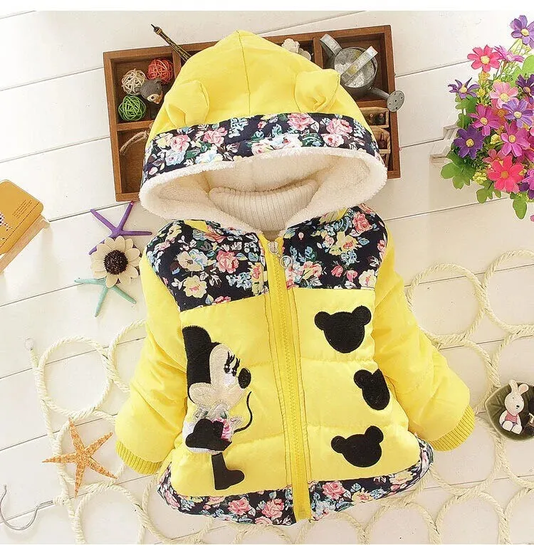 New Girls jackets fashion Minnie cartoon Clothing coat