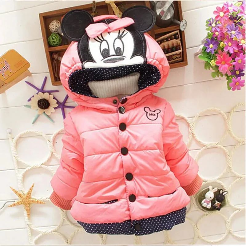 New Girls jackets fashion Minnie cartoon Clothing coat