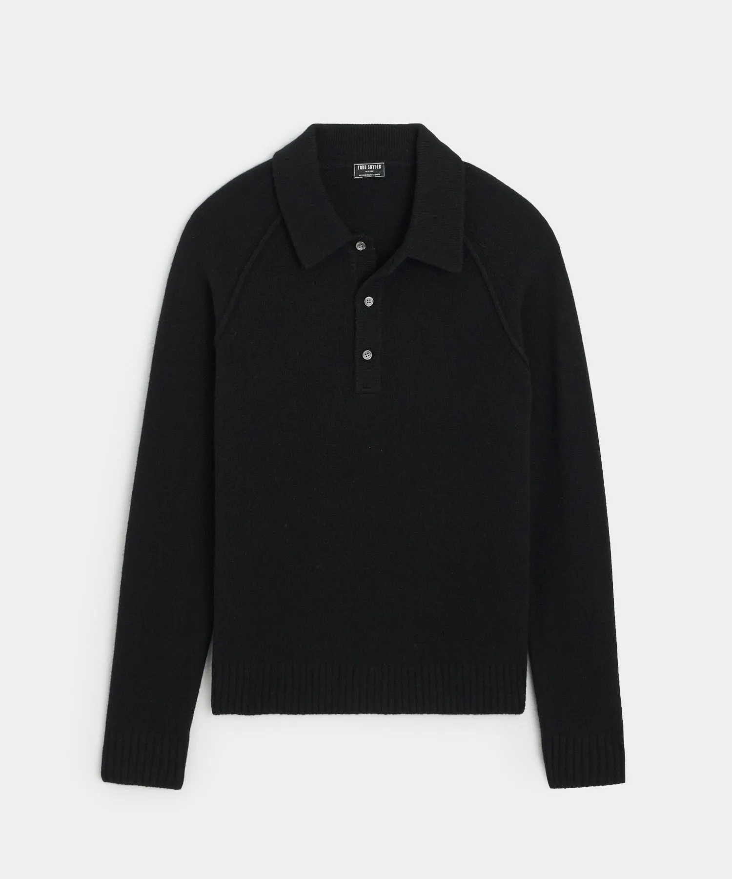 Nomad Cashmere Polo in Black