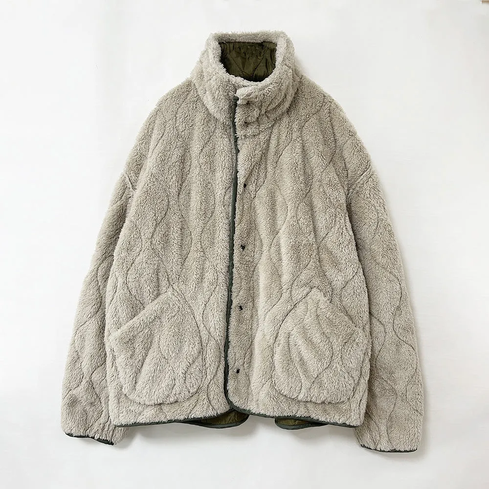 Nylon lip boa reversible JKT