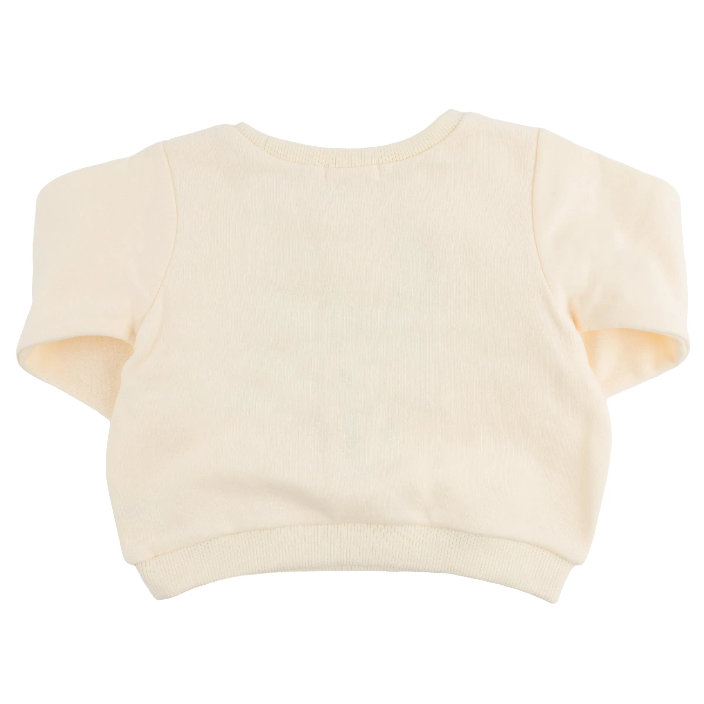 oh baby! Boxy Sweatshirt - Quilted LOVE Applique - Vanilla