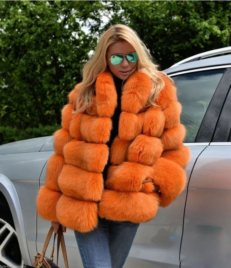 OM Bubble Faux Fur Coat