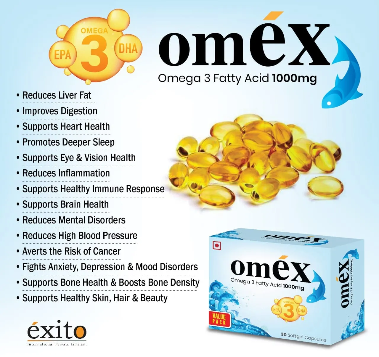 Omex Omega 3 Fatty Acids (30 Tablets)