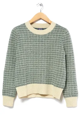 Patagonia Recycled Wool  Crewneck Sweater - Natural/Sapling