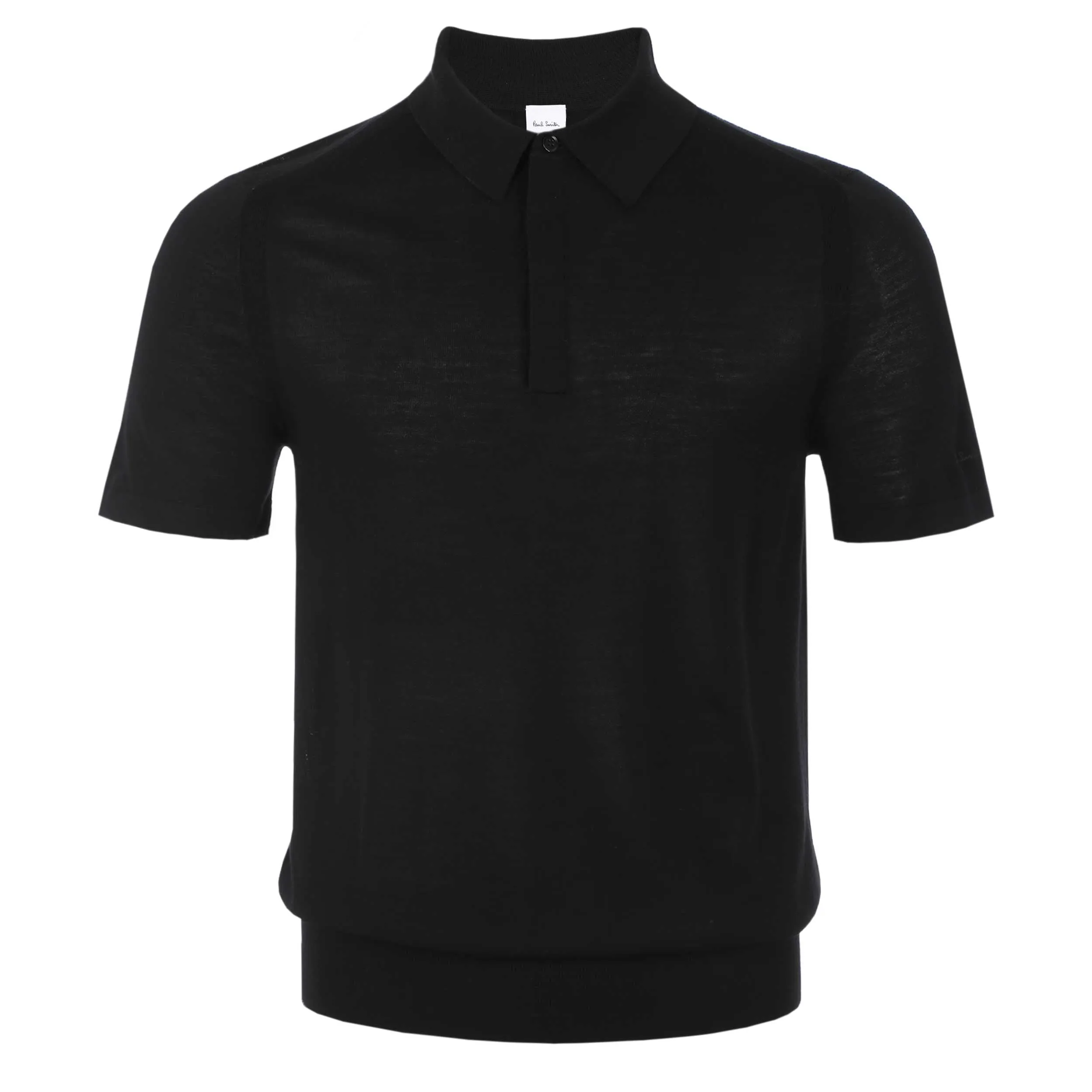 Paul Smith Knitted SS Polo in Black