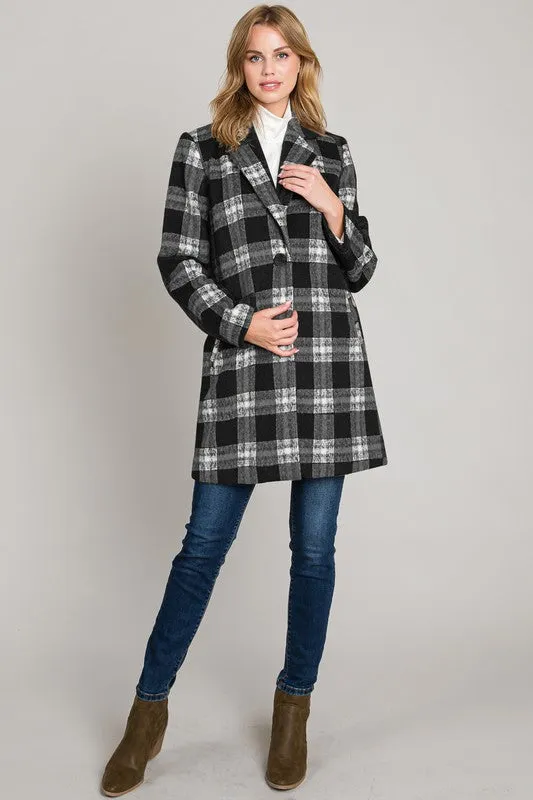 Penelope Plaid Coat