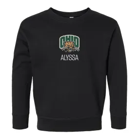 Personalized Ohio Bobcats Toddler Crewneck Sweatshirt