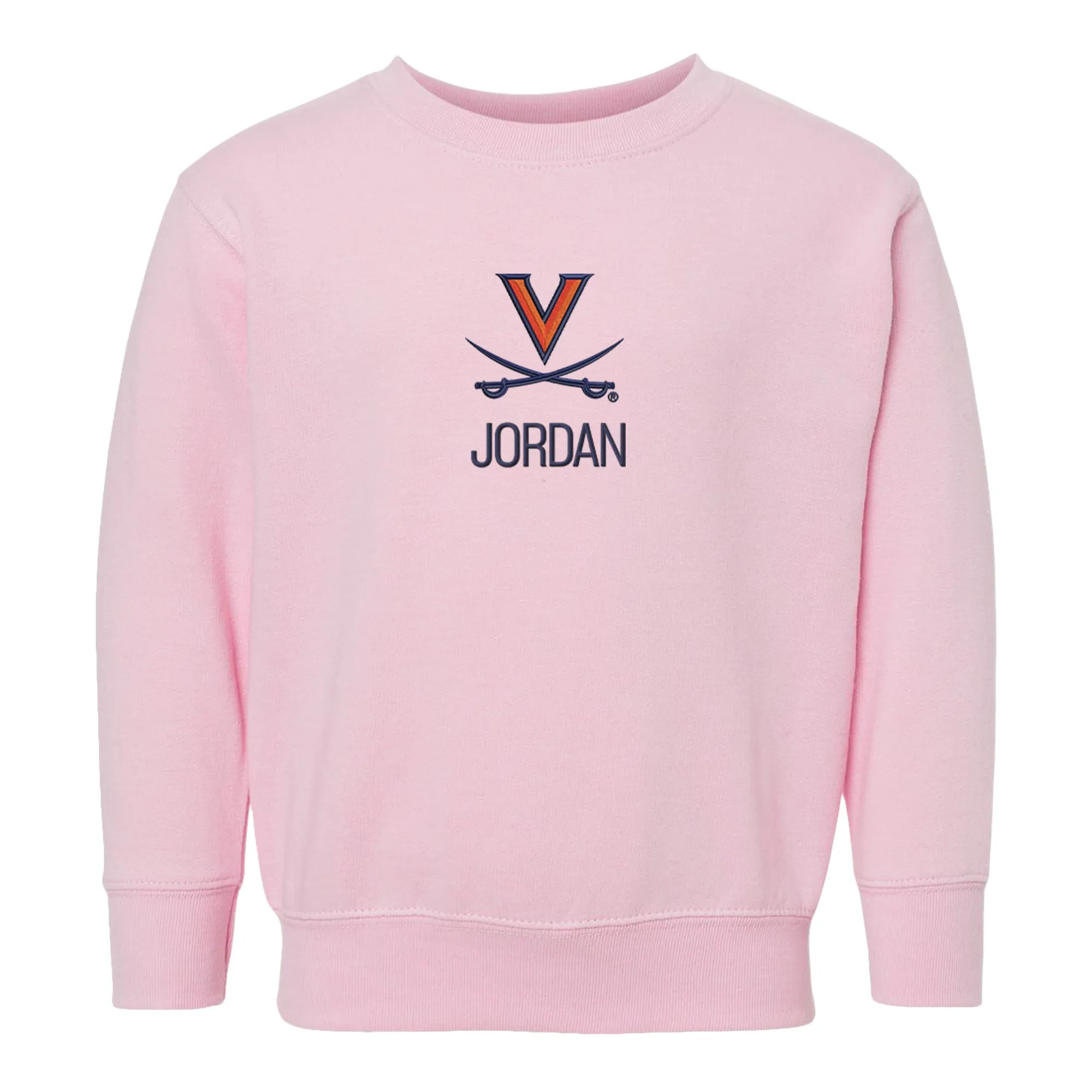 Personalized Virginia Cavaliers Toddler Crewneck Sweatshirt