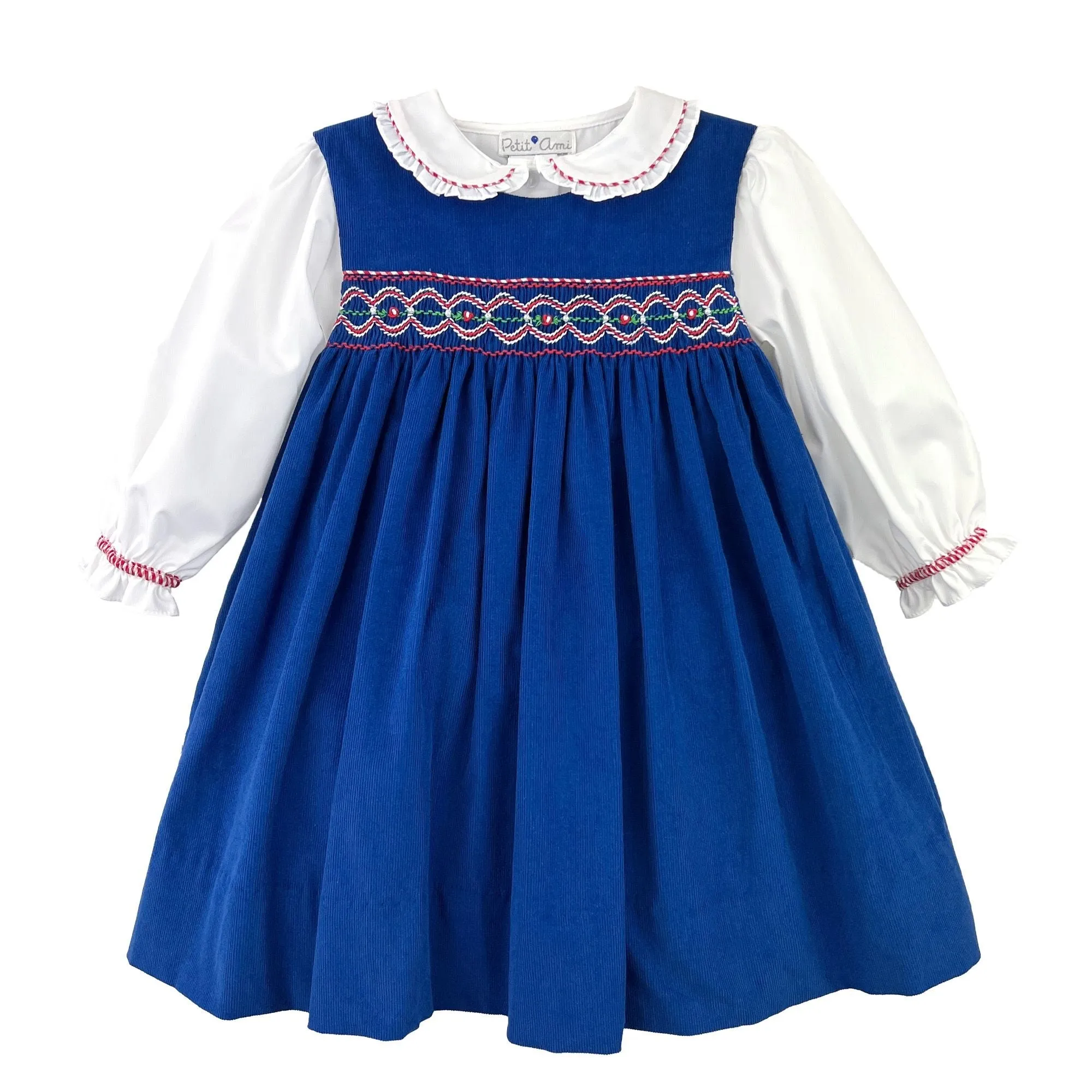 Petit Ami Royal Jumper W/Smocking 2385 5109