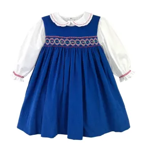 Petit Ami Royal Jumper W/Smocking 2385 5109