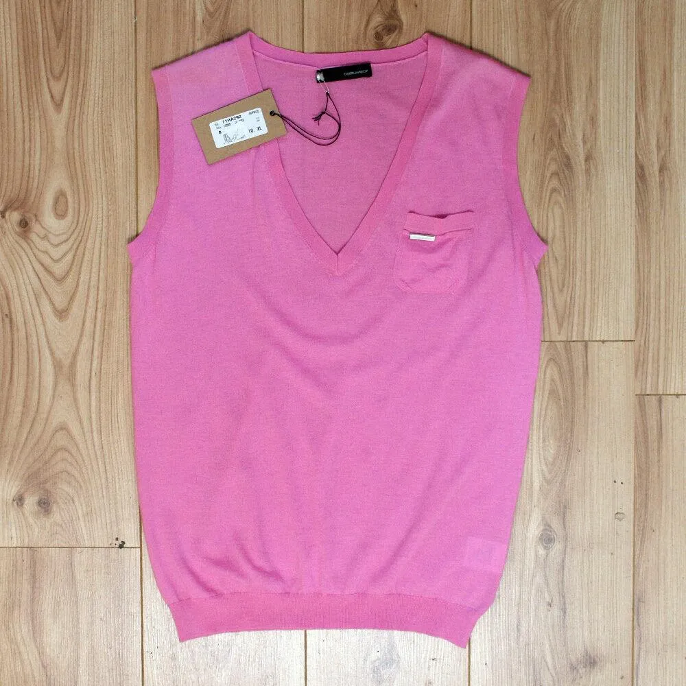 Pink Cashmere Tank Top