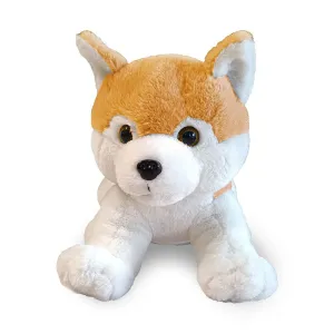 Plush Husky Dog Stuffed Animal Puppy Soft Toy - 30 CM (Brown)