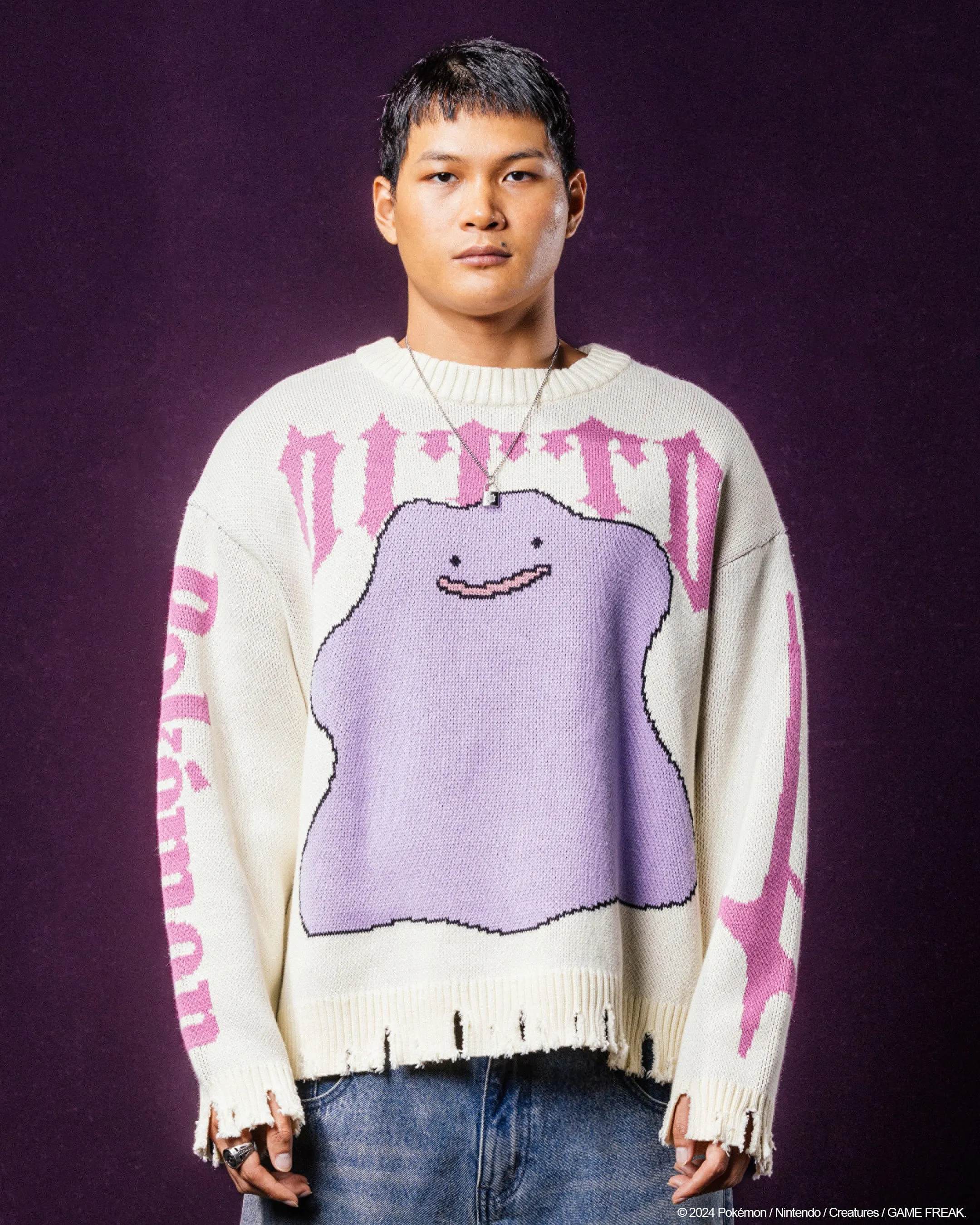 Pokémon By Loiter Ditto Knit Sweater Off White