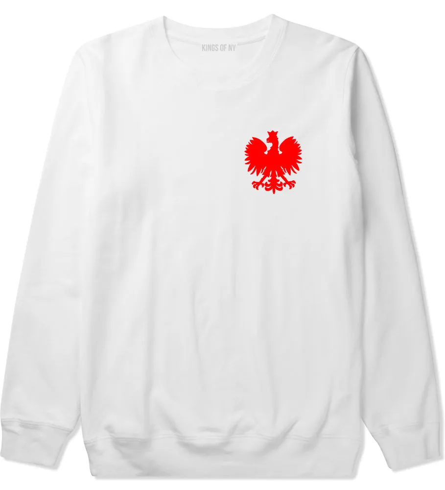 Poland Eagle Polish Pride Polska Chest Mens Crewneck Sweatshirt