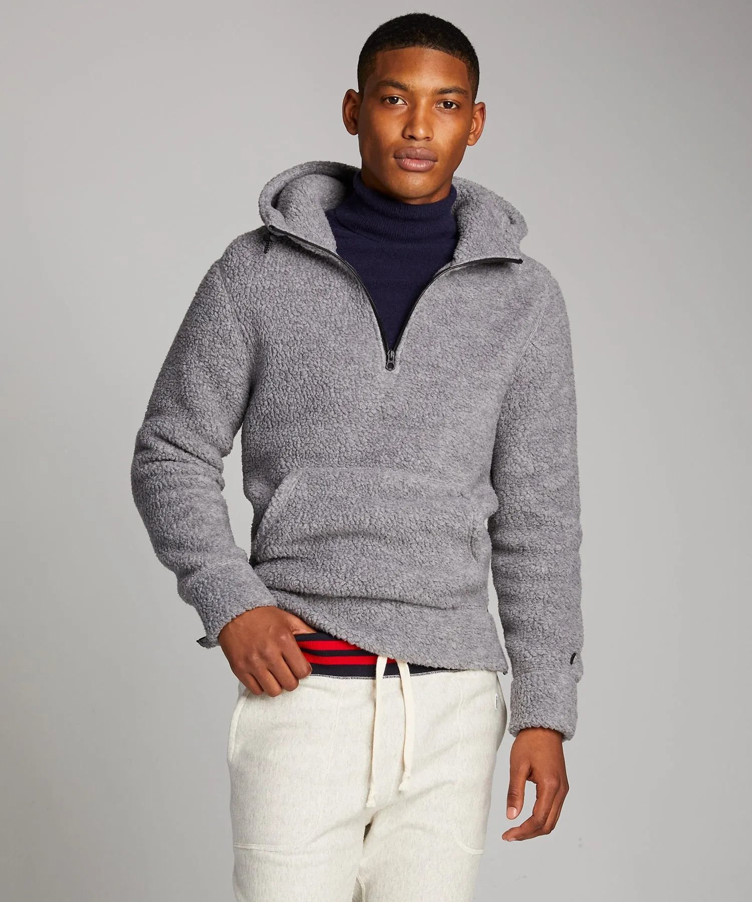 Polartec Sherpa Hoodie in Alloy