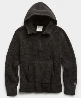 Polartec Sherpa Hoodie in Black