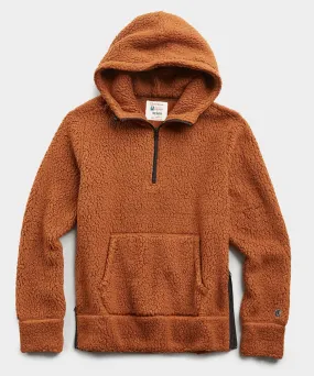 Polartec Sherpa Hoodie in Burnt Toffee