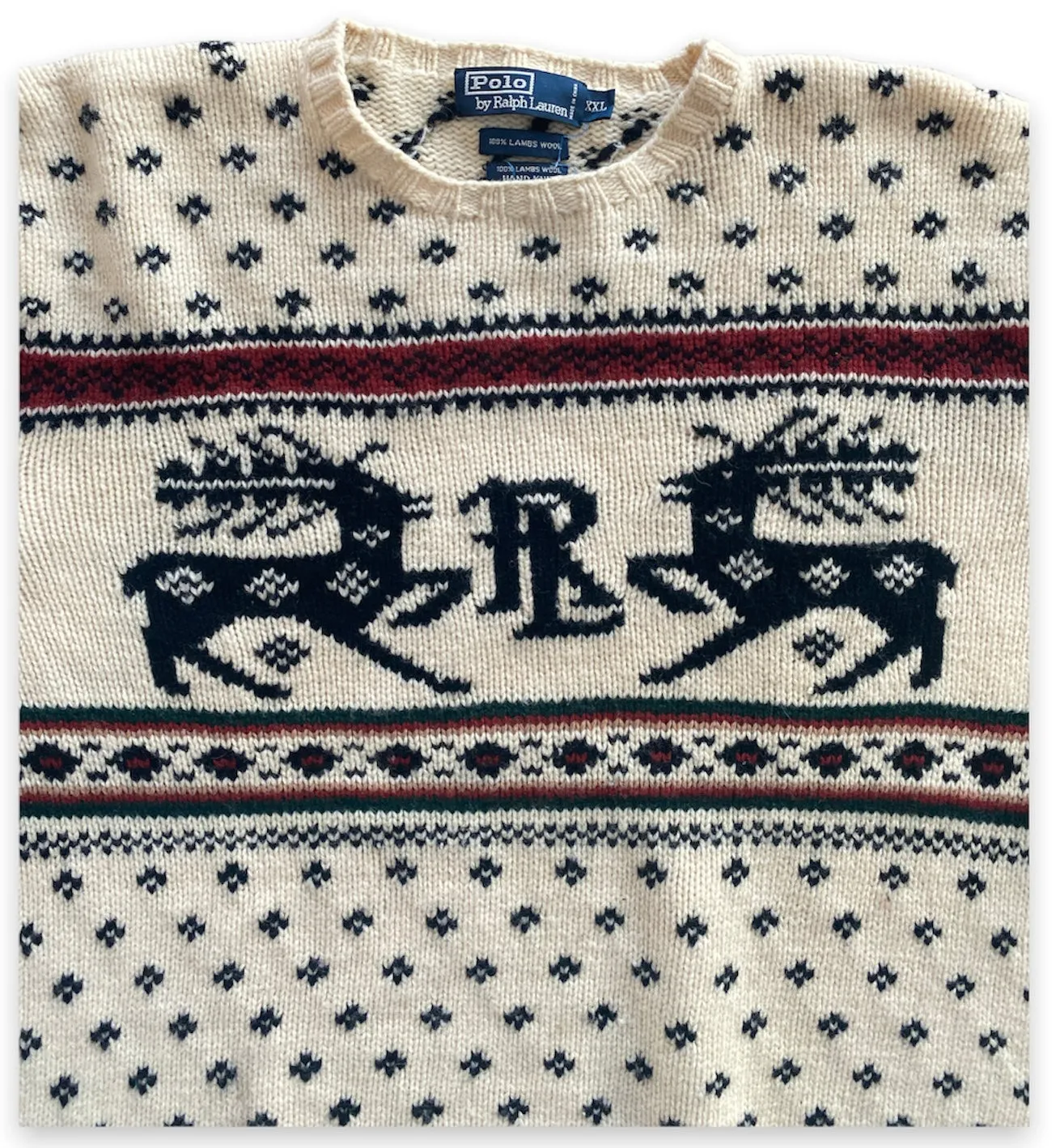 Ralph Lauren RL Christmas Knit Sweater Men XXL