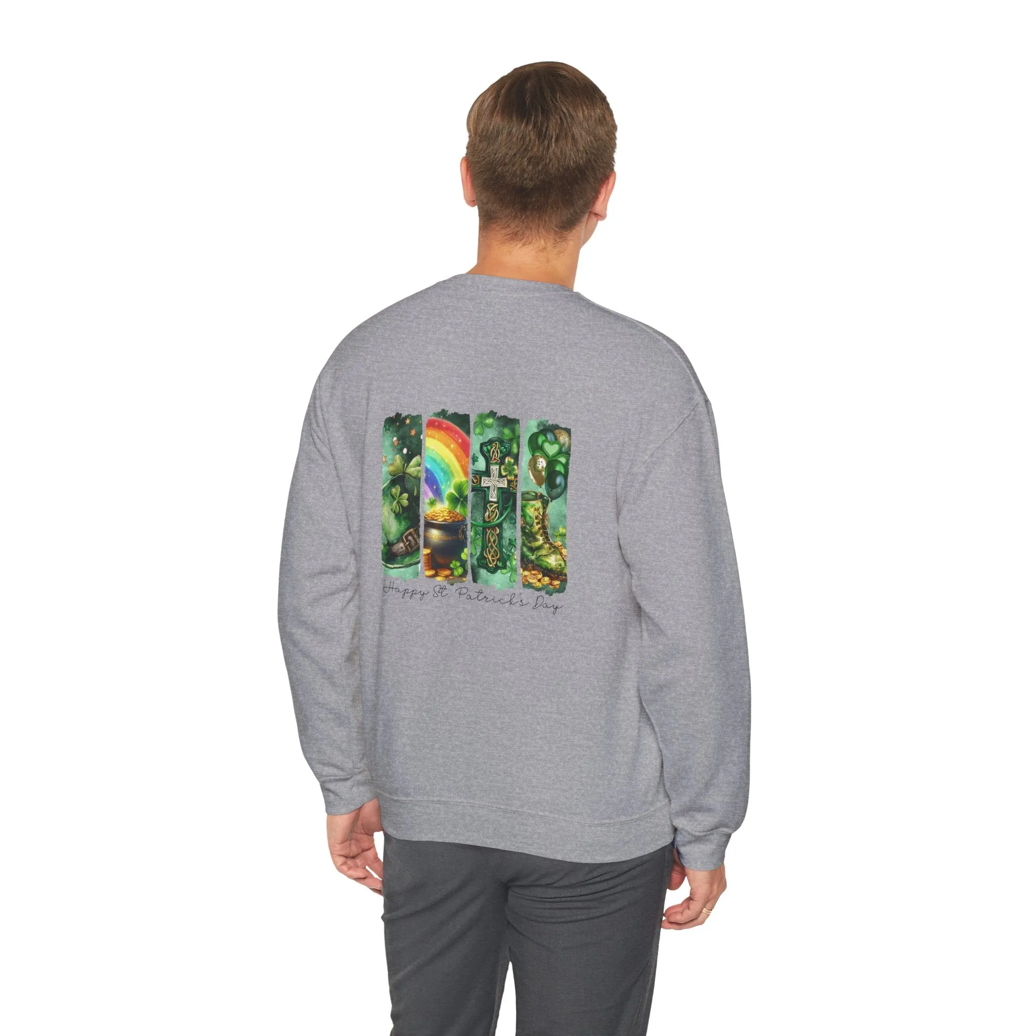 Retro St Patrick's Day Sweatshirt, Irish Pride Pullover, Cozy Gift for Him/Her, Festive Apparel, Celebration Crewneck, Vintage Style Jumper