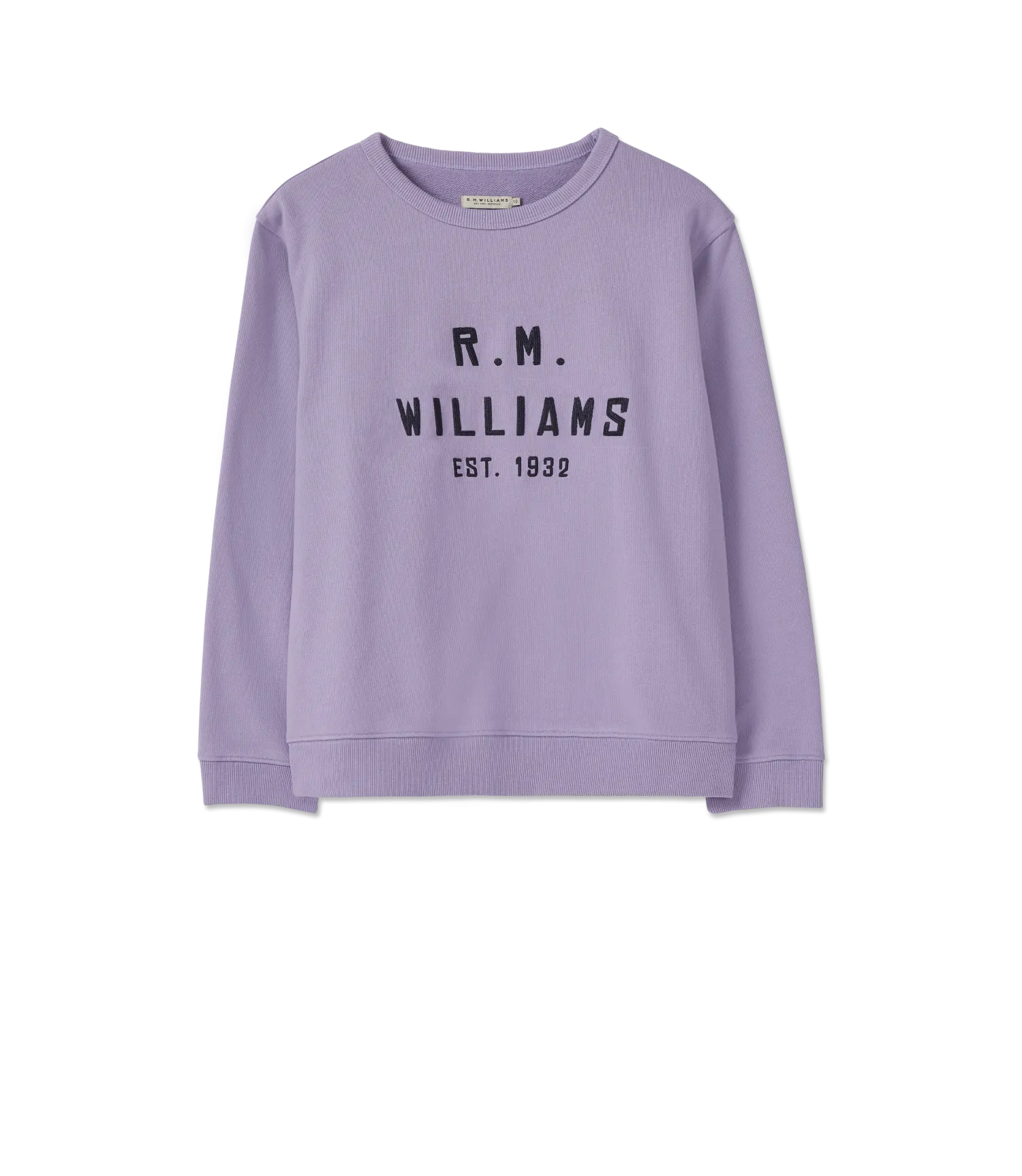 R.M.Williams Stencil Crewneck Sweatshirt - Lavender