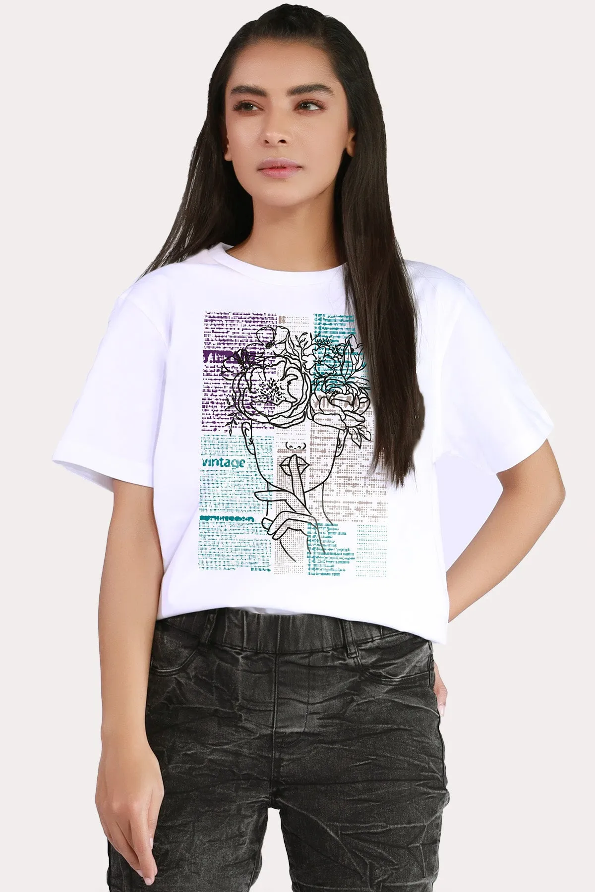 Rossane Abstract Graphic T-Shirt - S22 - WT00026