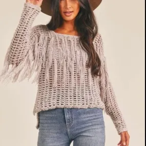 Sage the Label Brandy Fringed Sweater