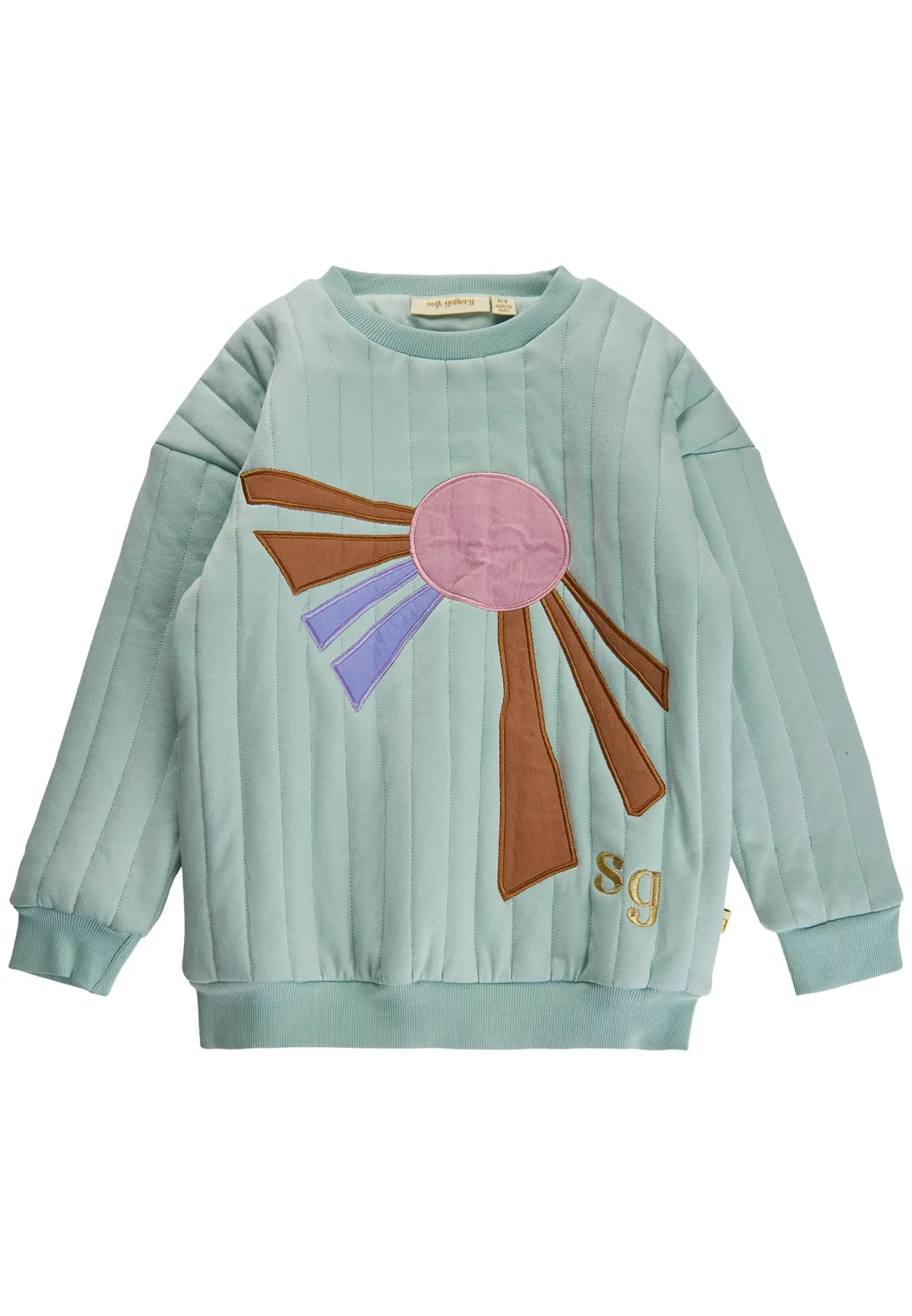 SGKim Quilted Sweatshirt - Blue Haze