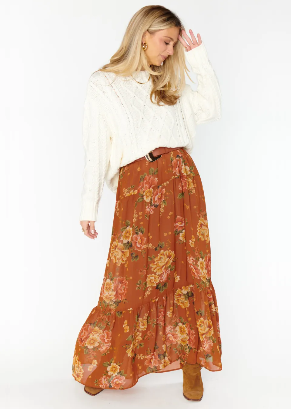 Show Me Your Mumu Larina Midi Skirt