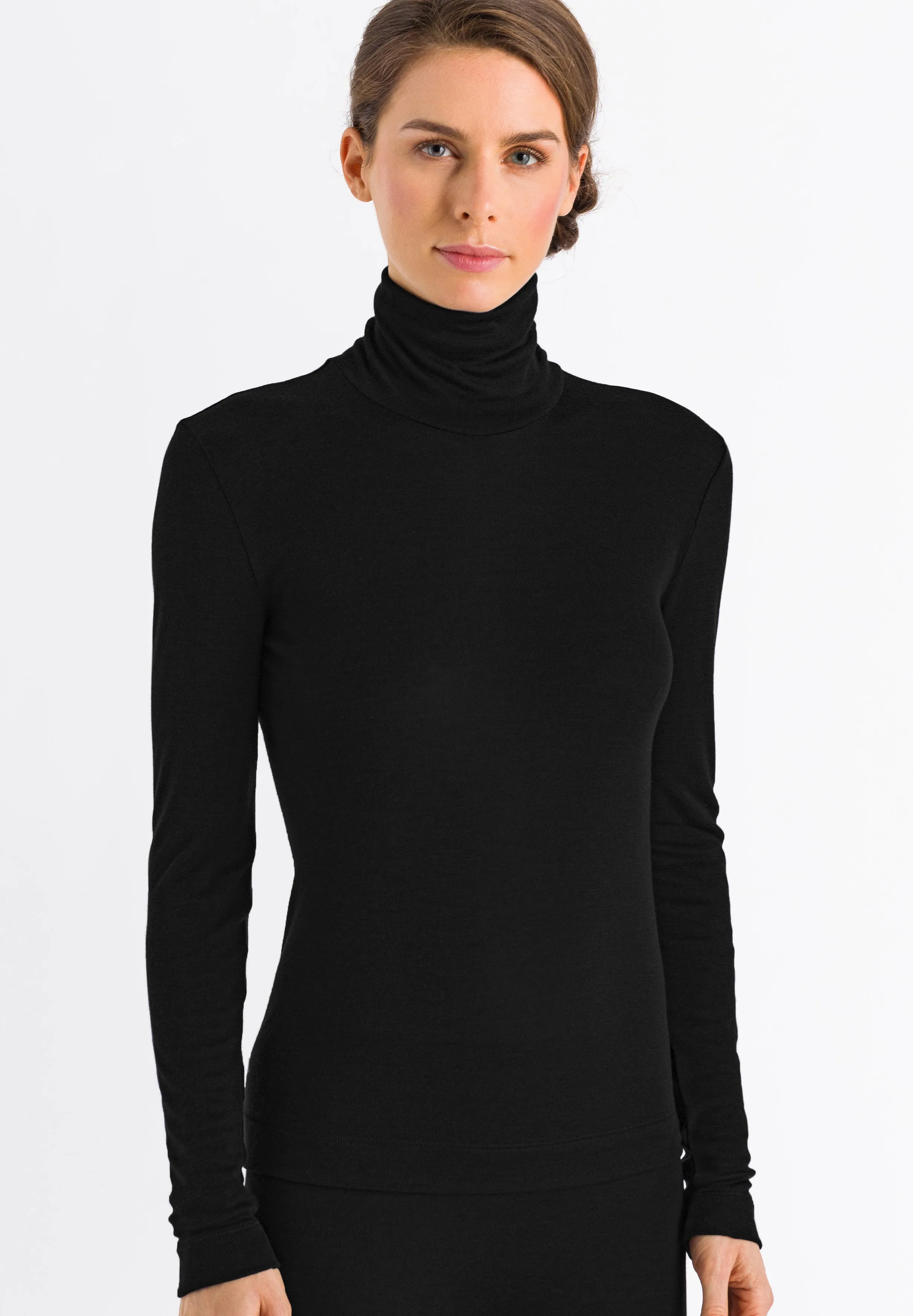 Silk/Cashmere Silk And Cashmere Turtleneck | Black 71659-019