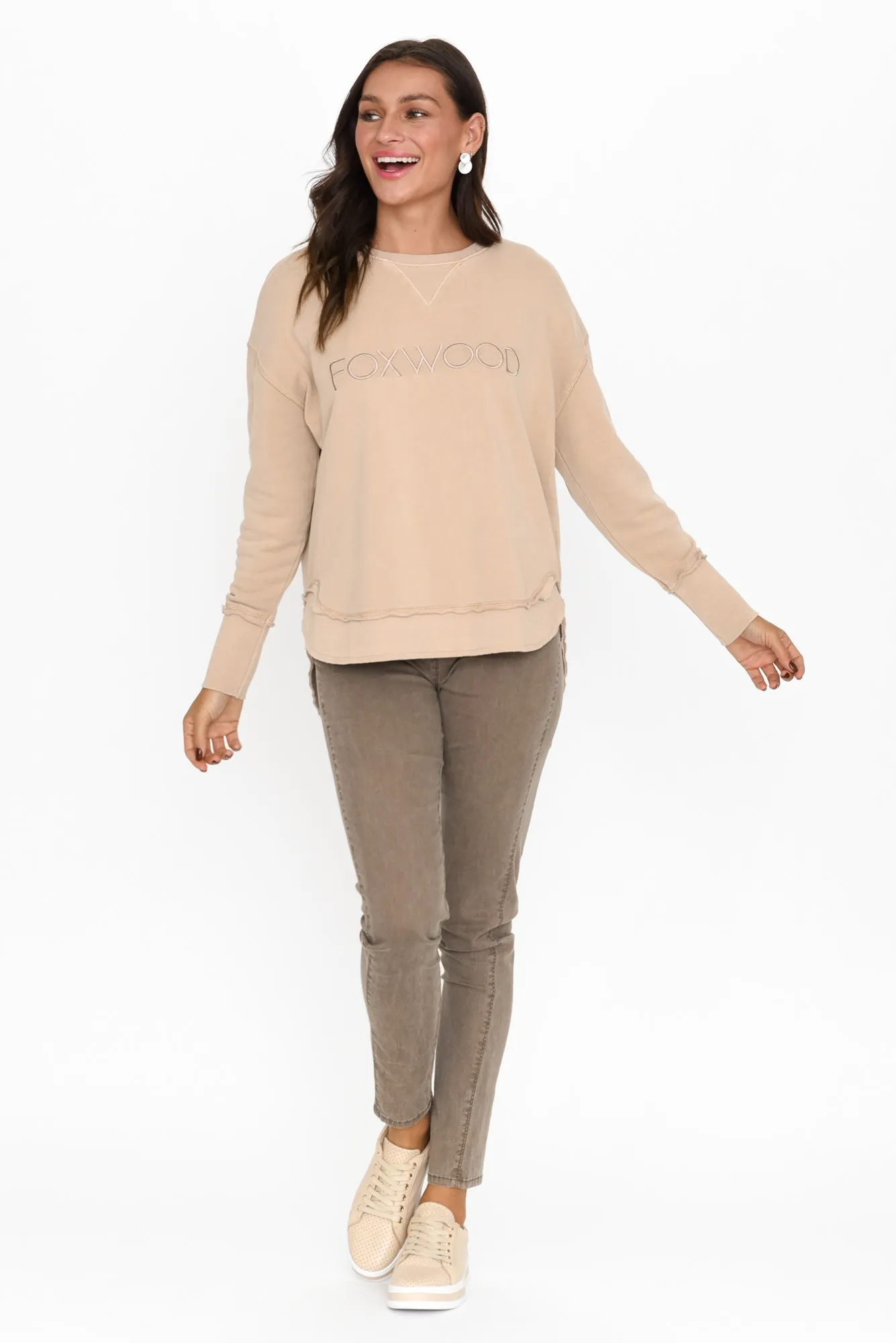 Simplified Oat Crewneck Jumper