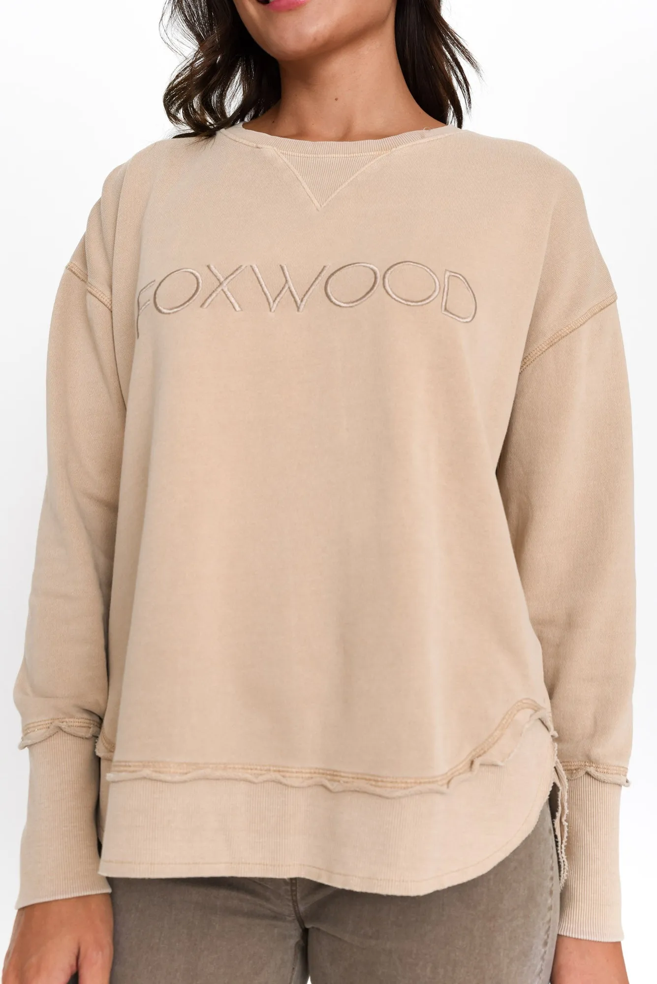 Simplified Oat Crewneck Jumper