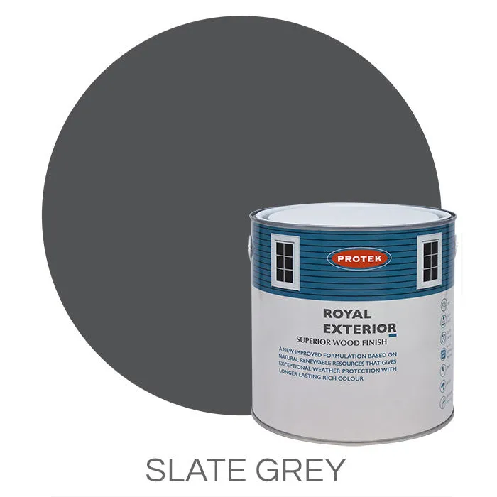 Slate Grey Royal Exterior Wood Finish