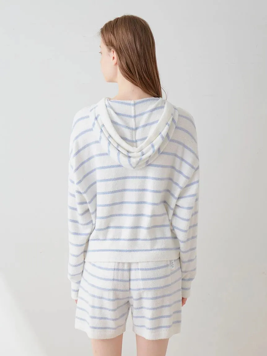 Smoothie Striped Soft Zip Up Hoodie