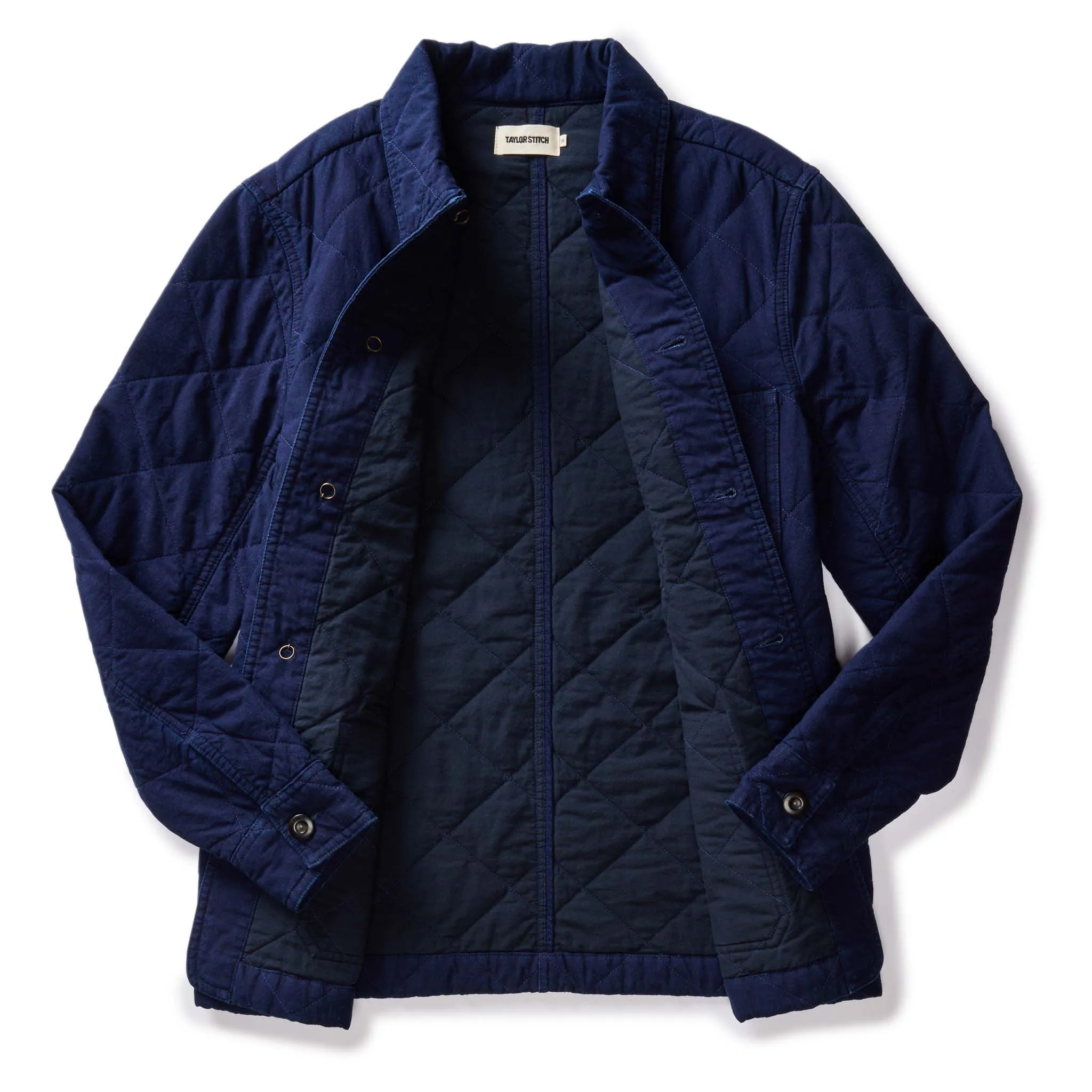 The Ojai Jacket in Indigo Diamond Quilt