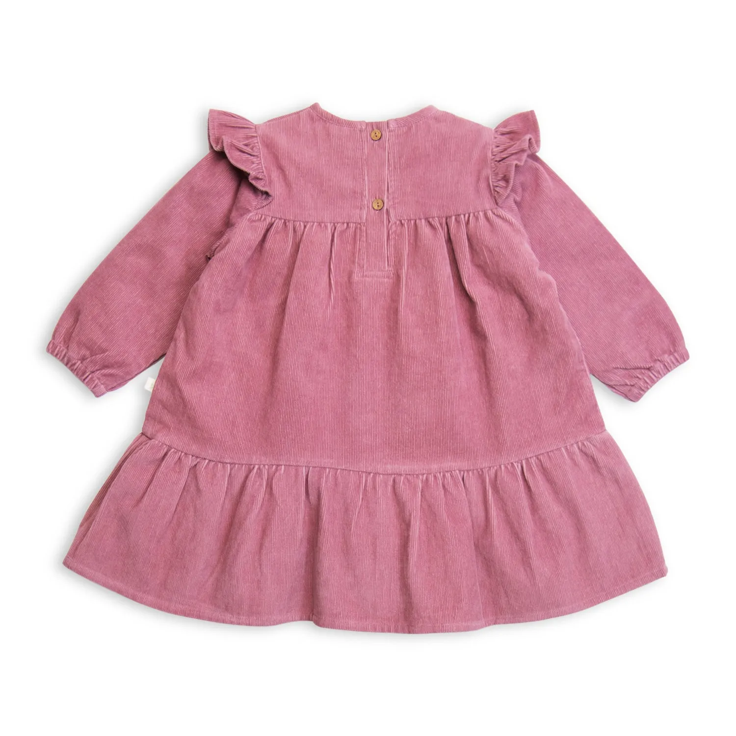 TINY TWIG CORDUROY DRESS-ROSE