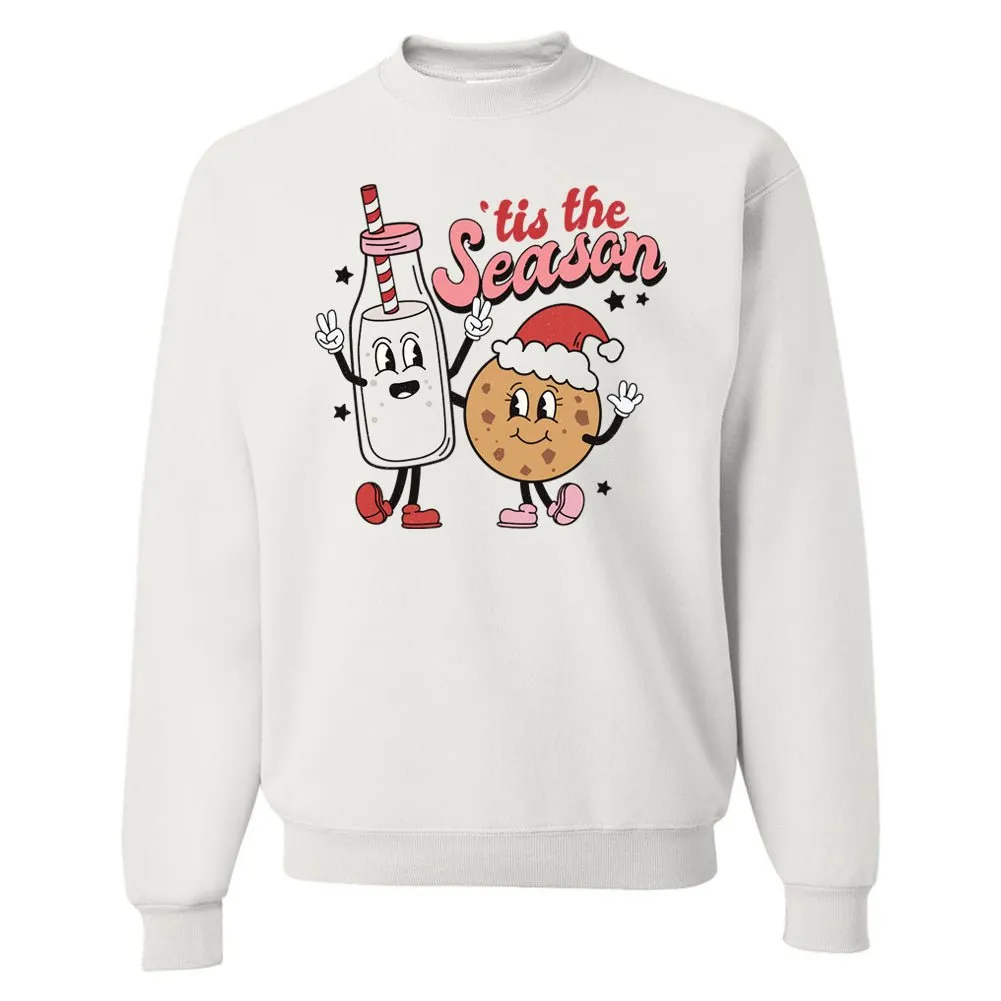 'Tis The Season 'Milk & Cookies' Crewneck Sweatshirt