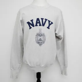 USN US NAVY SWEATSHIRT NAVAL ACADEMY CREST CREWNECK 1980'S