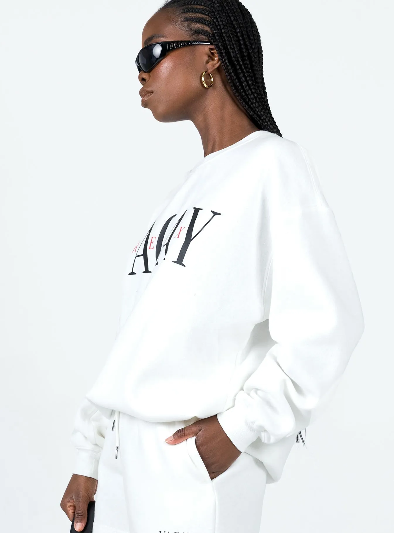 Vaycay Sweatshirt White