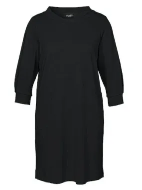 Via Appia Due Black Midi Dress