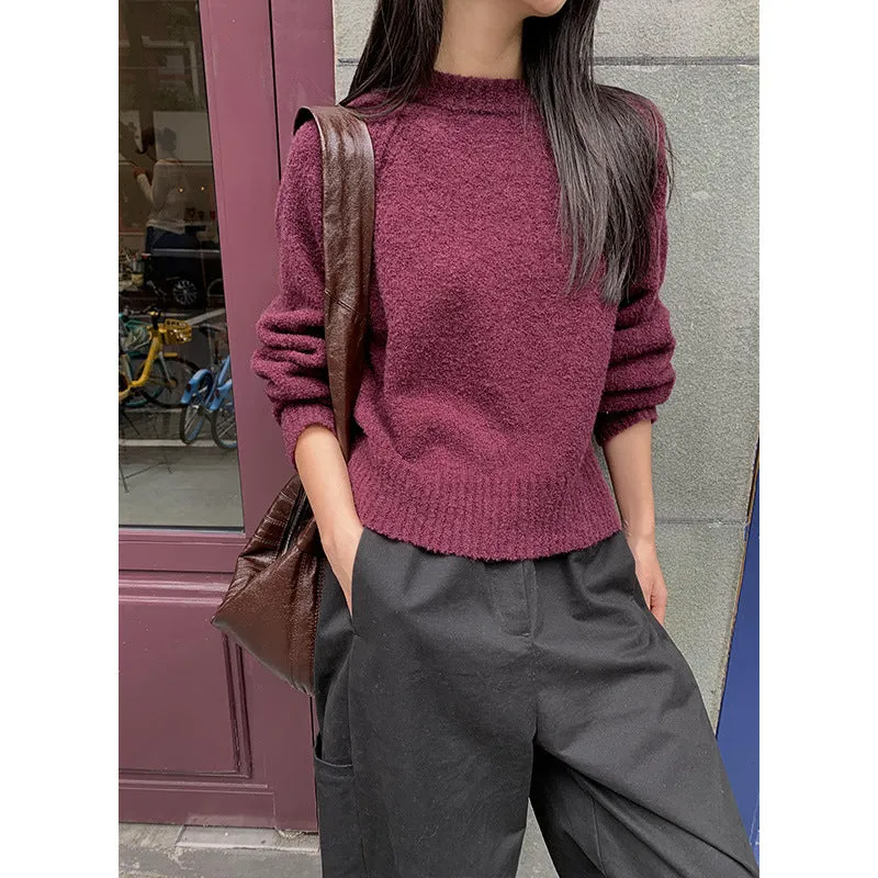 Wenkouban 2000s fashion Woolen Sweater for Women 2024 Autumn Trendy Comfy Designer Oversize Knitted Crewneck Jumper Sweater