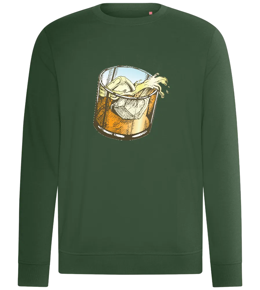 Whiskey Glass Spilled Design - Comfort unisex sweater