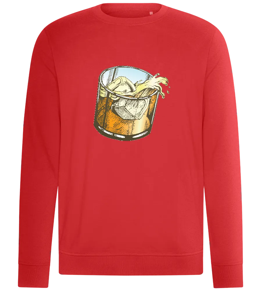 Whiskey Glass Spilled Design - Comfort unisex sweater