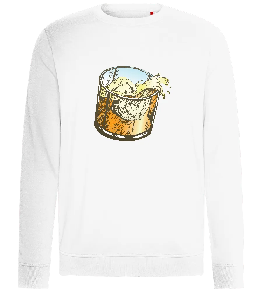 Whiskey Glass Spilled Design - Comfort unisex sweater