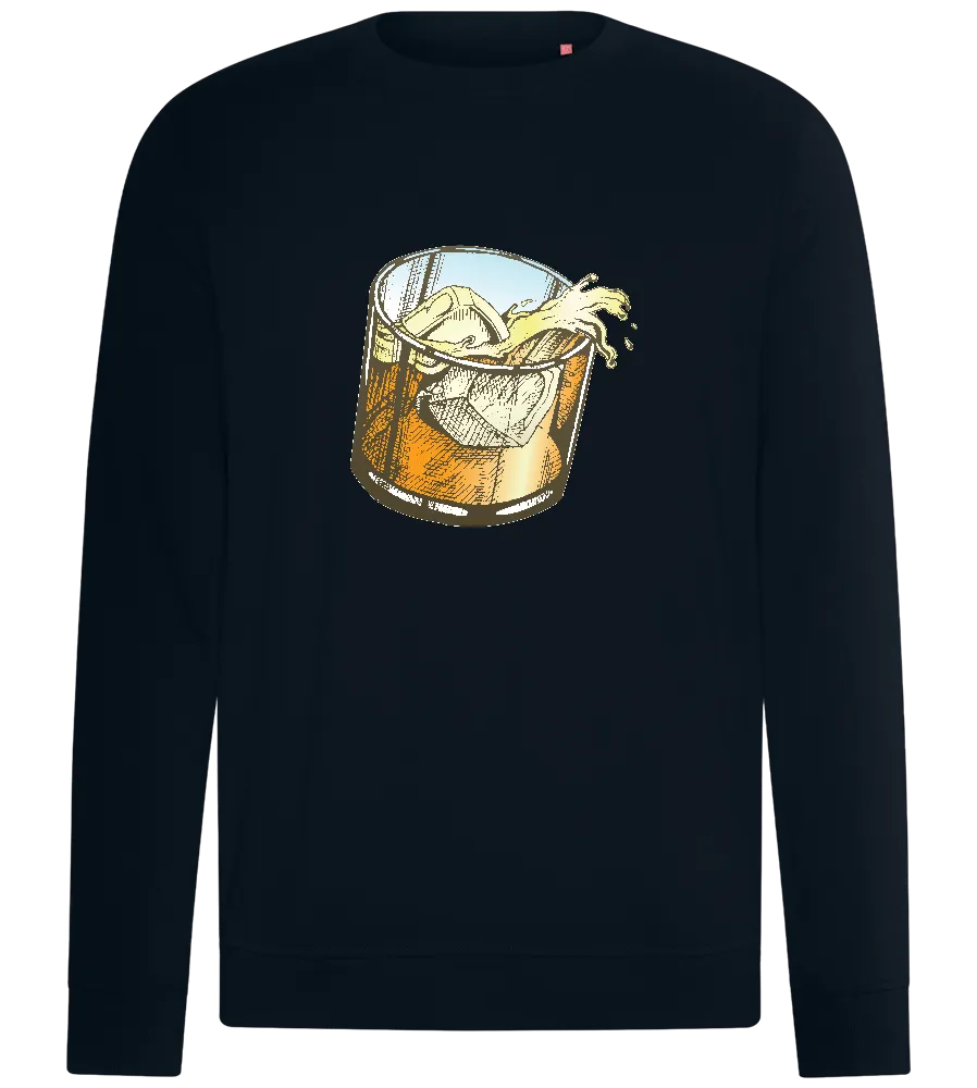 Whiskey Glass Spilled Design - Comfort unisex sweater